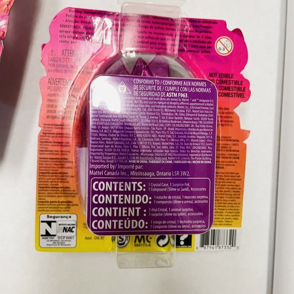 CAVE CLUB DOLLS Pink Dino Baby Crystals Surpise Pet Mattel Set Of 3 - Picture 6 of 9